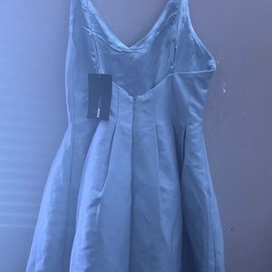 Baby blue spaghetti strap dress